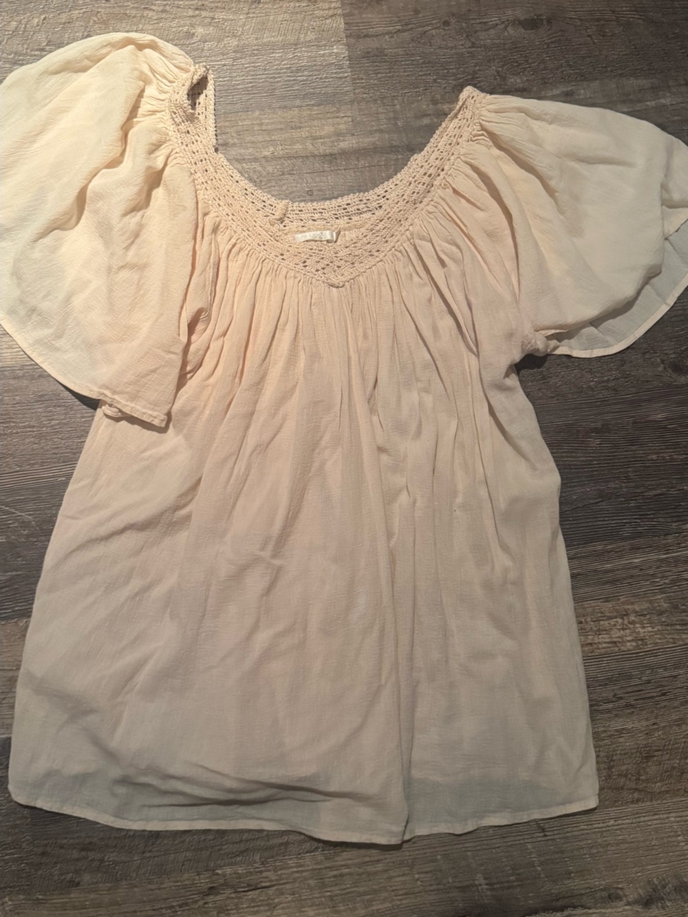 Indah Cream Boho Swim Coverup